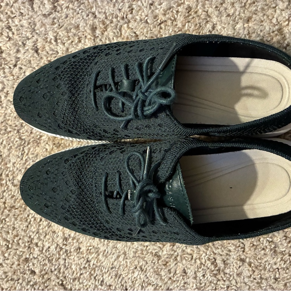 Cole Haan - Dark Green Knit Sneakers - Picture 3 of 7